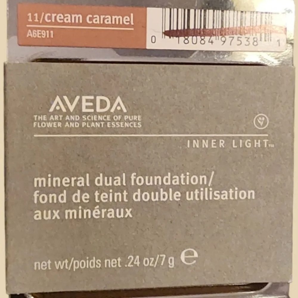 Aveda 11 Cream Caramel Dual Foundation Inner Light NIP NEW Rare Discontinued